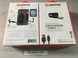 Griffin ULTRA-COMPACT CAR CHARGER+CABLE WITH LIGHTNING CONNECTOR GC39940