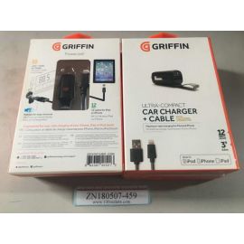 Griffin ULTRA-COMPACT CAR CHARGER+CABLE WITH LIGHTNING CONNECTOR GC39940