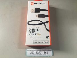 Griffin EXTRA-LONG CHARGE/SYNC CABLE WITH LIGHTNING CONNECTOR GC36633-2 3M 10ft