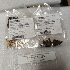 norelem CAM SCREW HEXAGON M04X10 BRASS, COMP:CARBON STEEL
