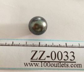 Tahiti Cultured Black Pearls Grade B size 13.62mm Ref. R-SR