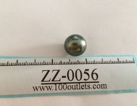 Tahiti Cultured Black Pearls Grade B size 12.77mm Ref. R-SR