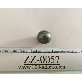 Tahiti Cultured Black Pearls Grade B size 13.03mm Ref. R-SR