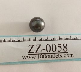 Tahiti Cultured Black Pearls Grade B size 12.46mm Ref. R-SR
